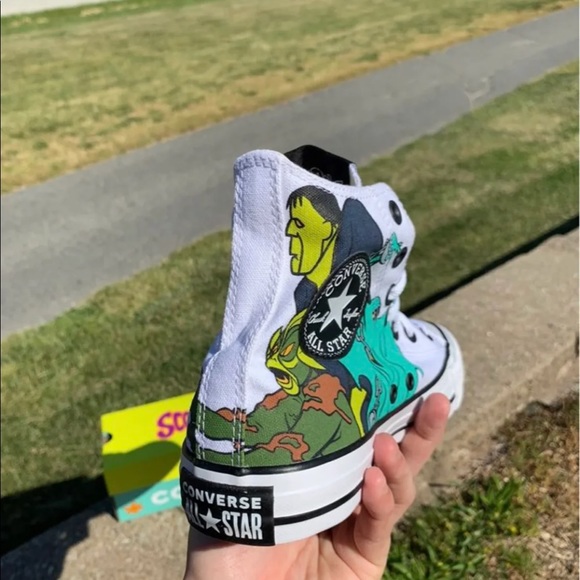 Converse x Scooby Doo CTAS Hi Top Sneakers RARE - Picture 10 of 12